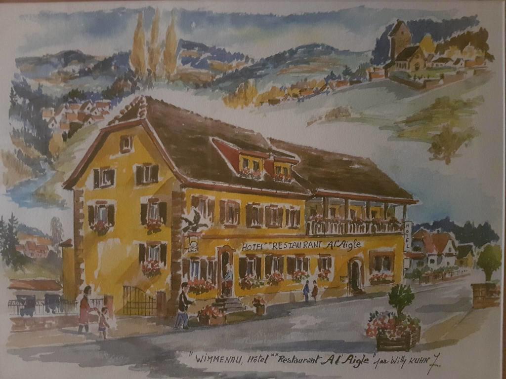 ホテル Restaurant A L'Aigle Wimmenau エクステリア 写真